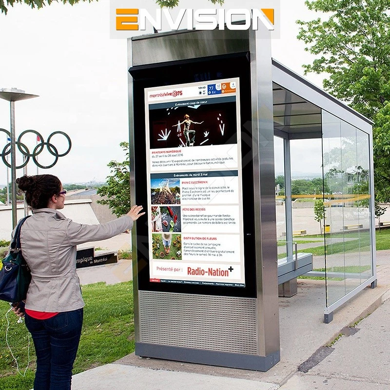 Envision Floor Standing Outdoor Advertising Affichage numérique Publicité Affichage LCD Pour la publicité