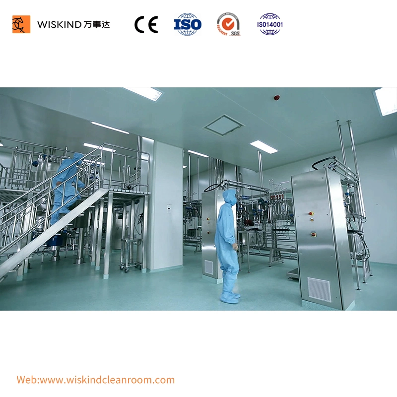 100mm/120mm Rockwool/EPS/PU Handmade Cleanroom for Qilu Pharmaceutical