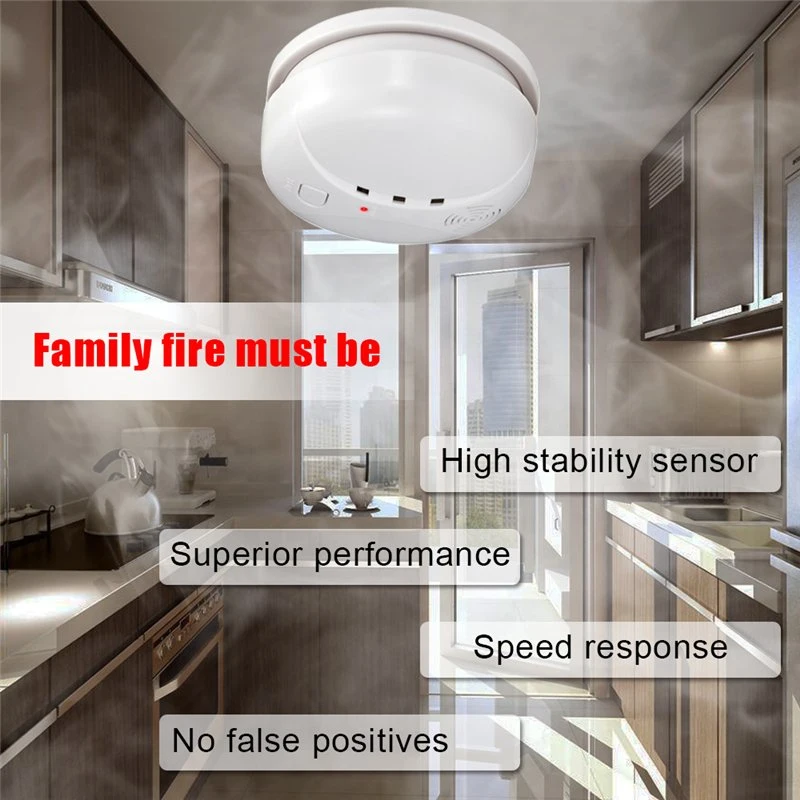 Détecteur de fumée 433MHz maison intelligente de mouvement de plein air du capteur de sécurité antivol alarme incendie