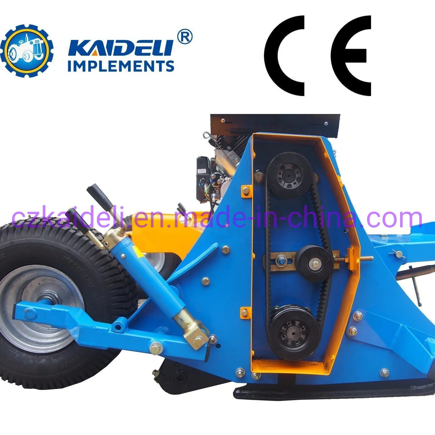 At145kz ATV Mower Wheels Can Be Mounted at Sides or Rear