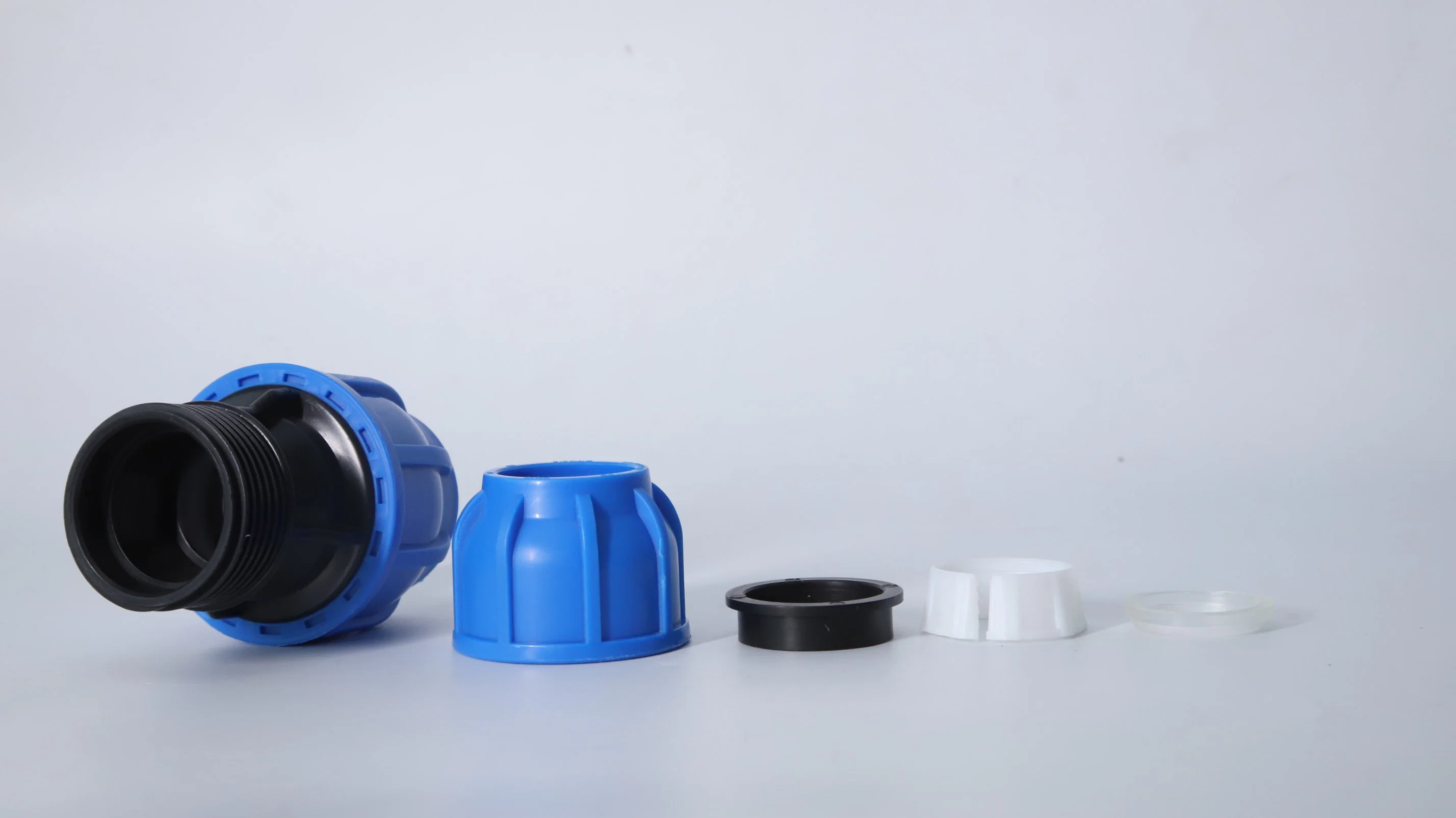 Blue Reducing Joint PP Quick Link Pipe Fitting CE