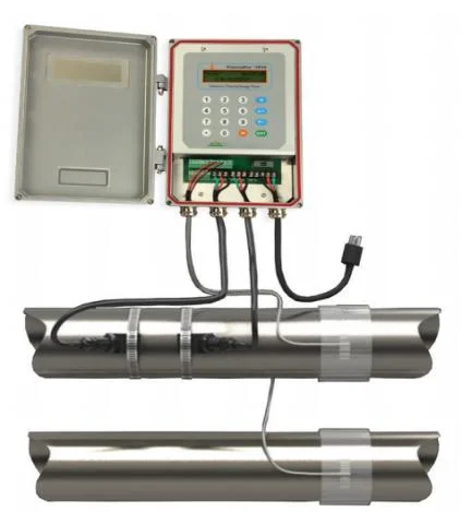 China Affichage numérique Smart Ultrasonic Flowmeter Eau Grand format Compteur d'insertion Montage mural Pince sur Capteur de débit Utilisations multiples Instrument de qualité.