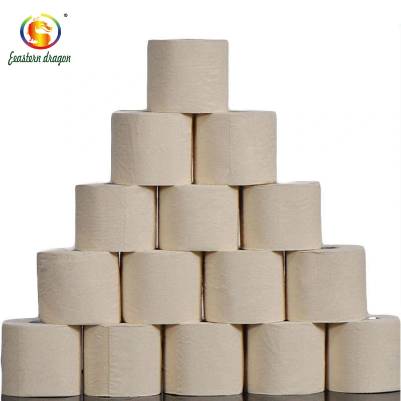 100% reciclar polpa Branco rolo de papel higiénico Custom Embossing sanita Papel