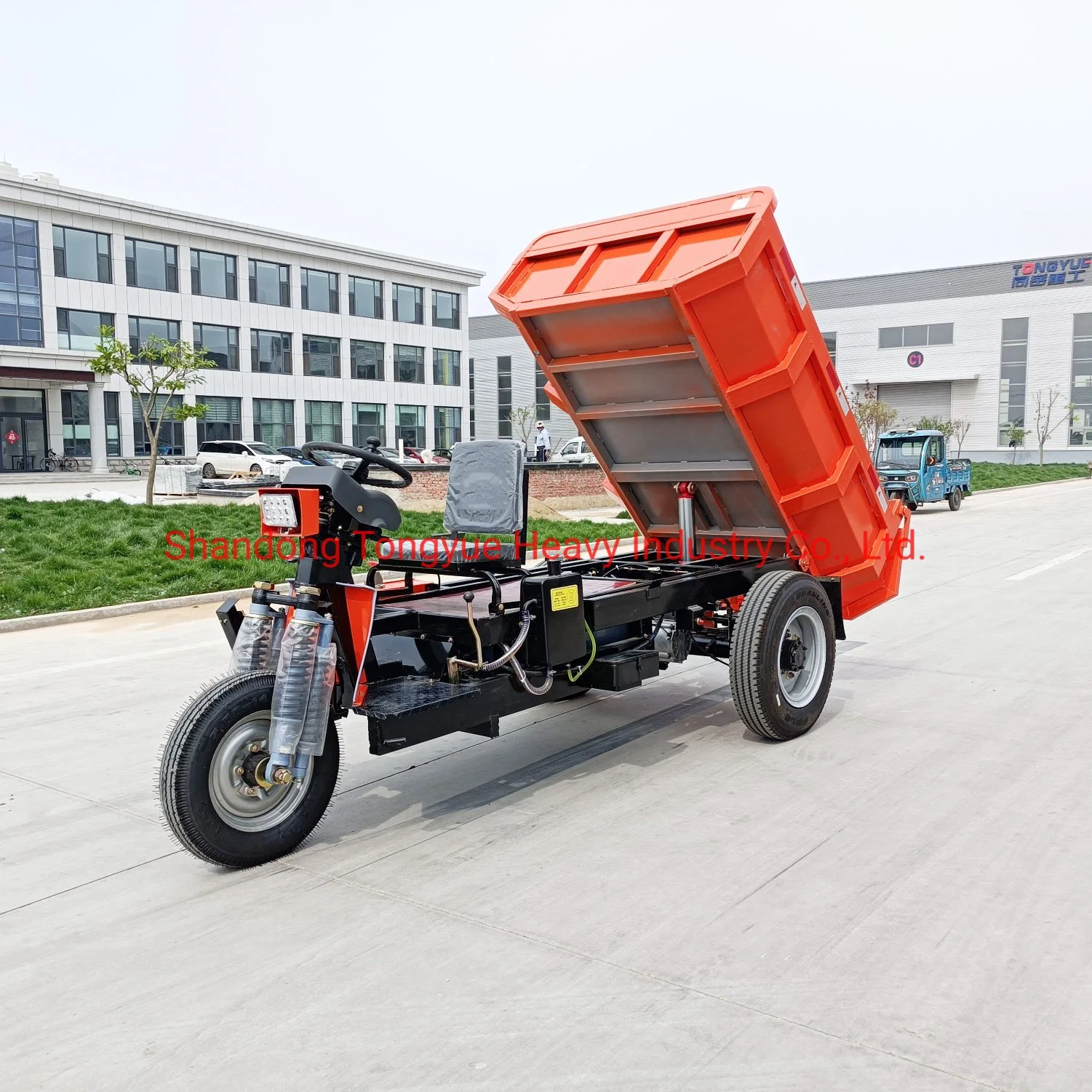 2 Tonnes Tricycle Électrique Minier Voiture à Roue avec Capacité