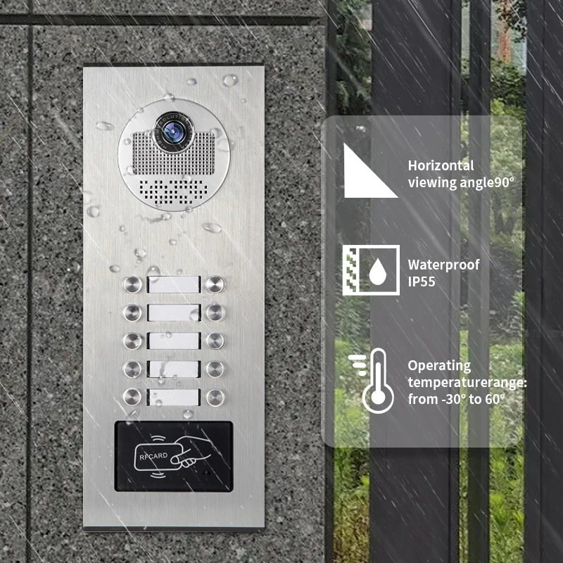 Gate Intercom Systems Video Door Phone with Camera Doorbell