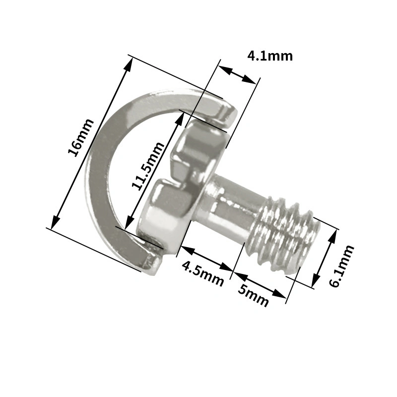 Hohe Festigkeit Custom CNC Bearbeitung Stativ Kamera Kopf C-Ring Präzision SLR Micro Single Digital Photography Camera L Schnellwechselplatte Befestigungsschrauben Teile