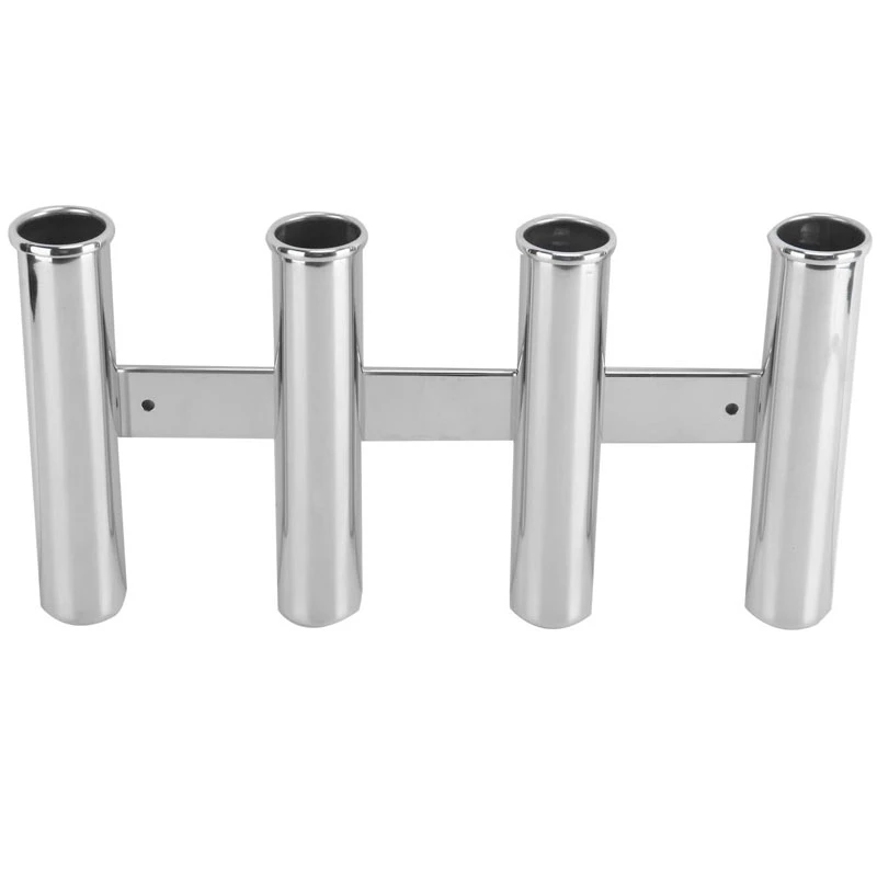 Customized Marine Hardware Stainless Steel Fourtube Side by Side Rod Holder for Boat