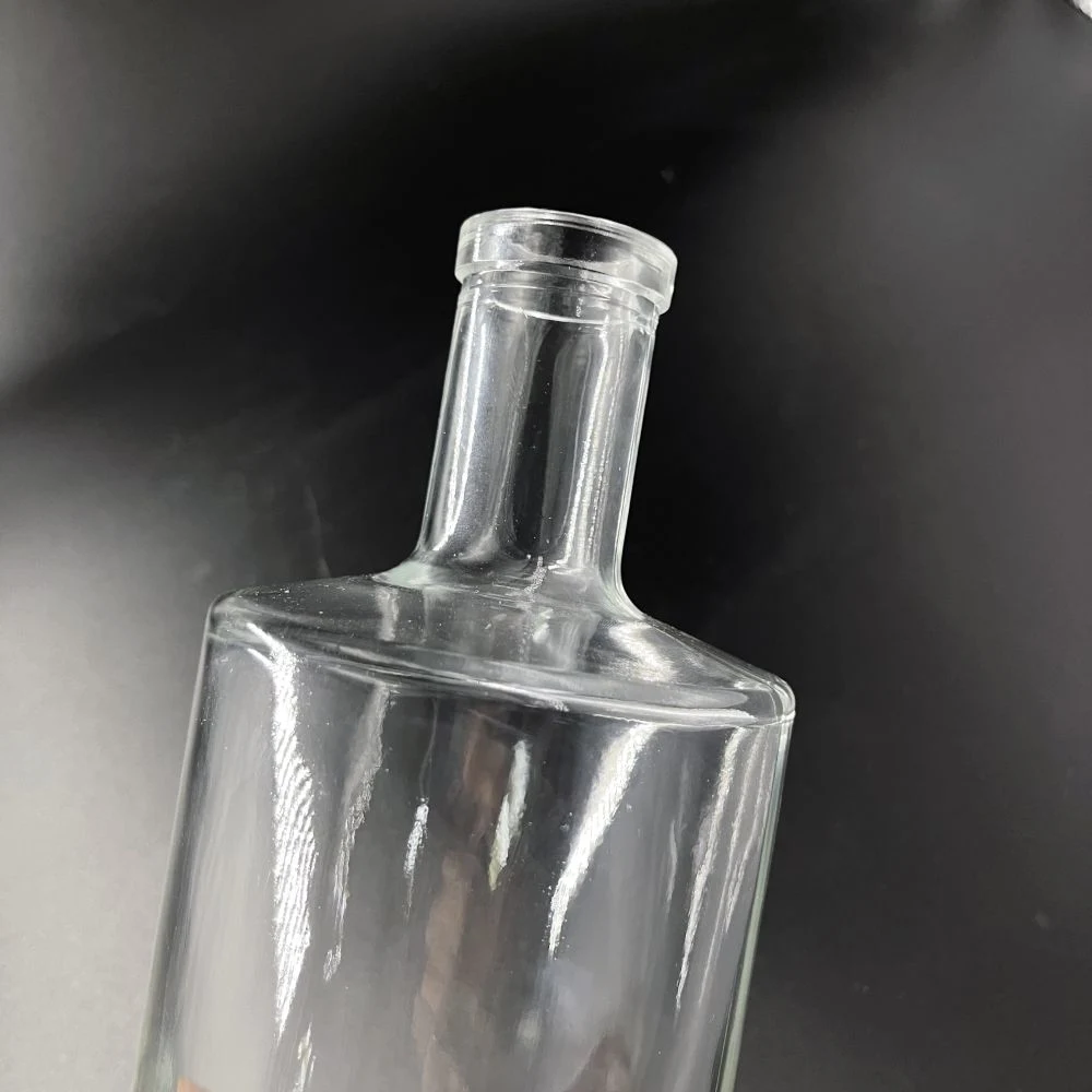 Vidrio Flint Super Botellas redondas, 750ml de Vodka Gin Tequila Whisky Brandy ron