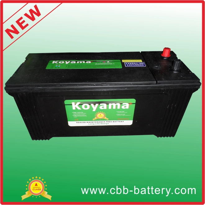 12V 150ah SMF Heavy Duty Truck Battery N150