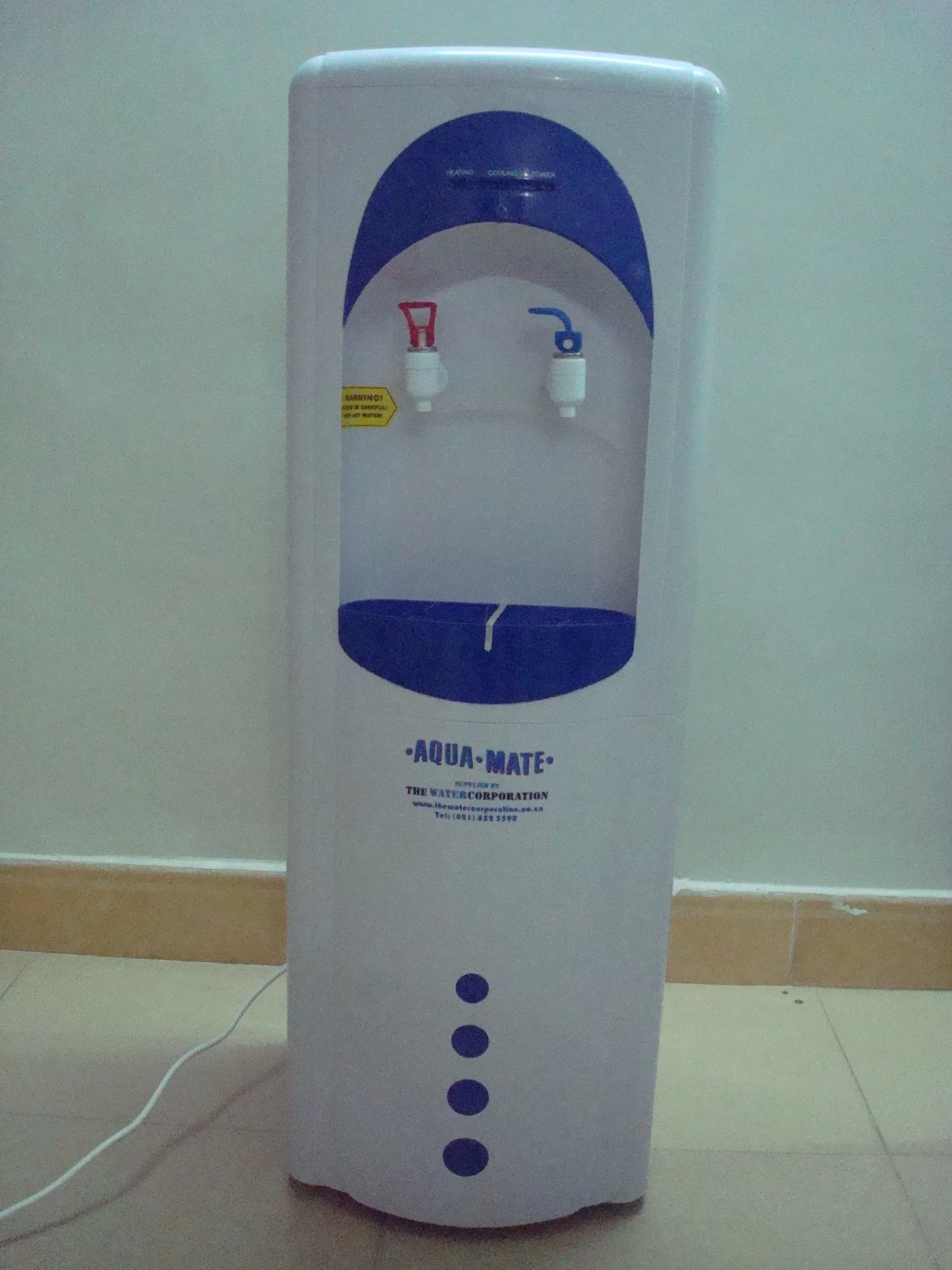 Free Standing Hot & Cold Veritical Compressor Water Cooler Dispenser Chiller Filter Purifier