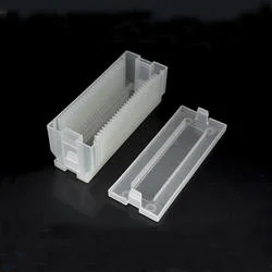 Customized 25PCS Cassette Box with PP/PVDF Solar Wafer Carrier