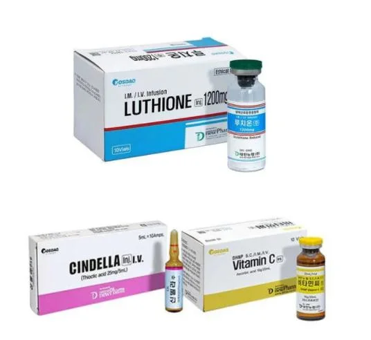 Hot Sale Injectable Glutathione Skin Whitening Luthione 1200mg Skin Lightening