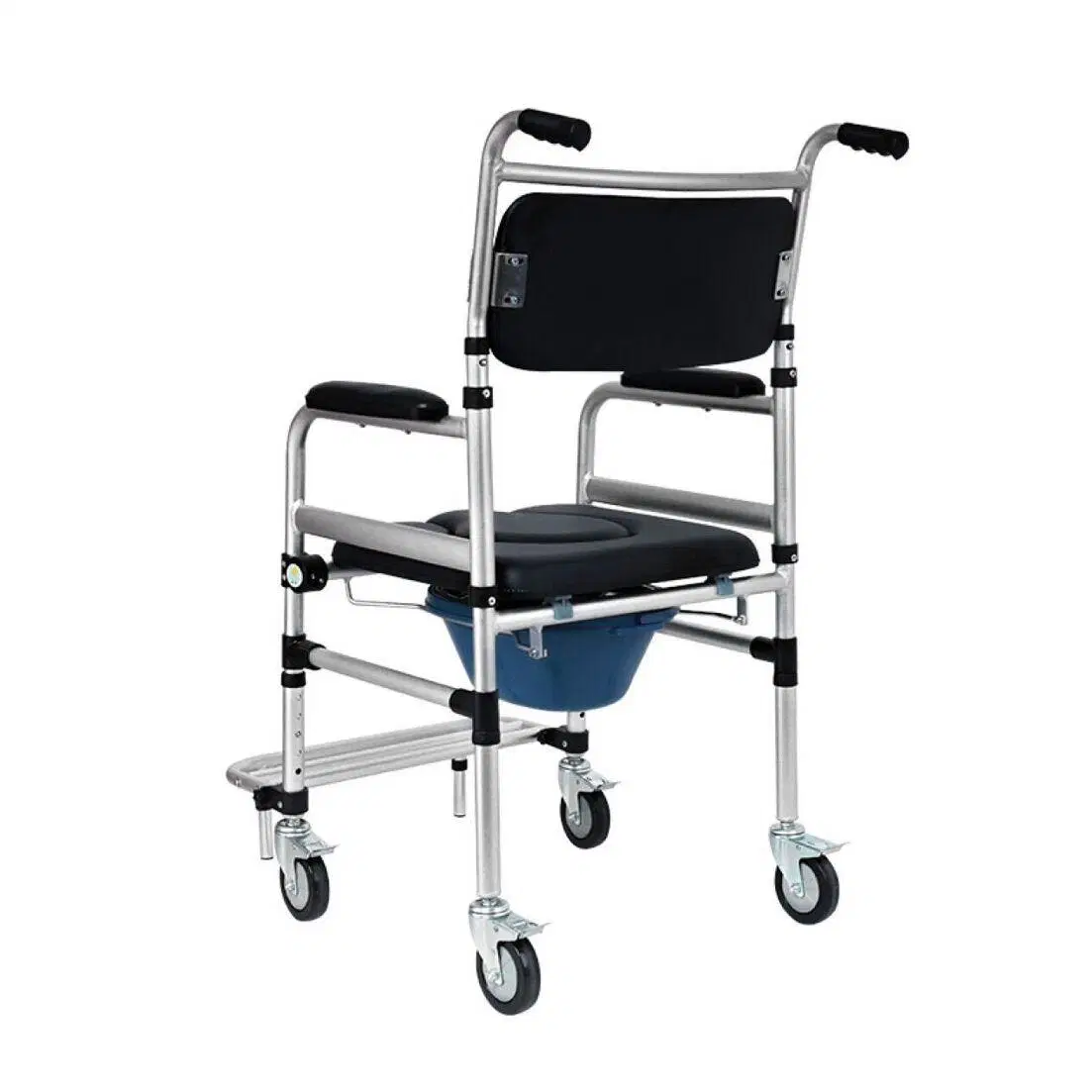 Equipo médico Hospital Handicap transferencia de pacientes inodoro Commode rueda de Potty Silla para asientos de alta calidad para ancianos