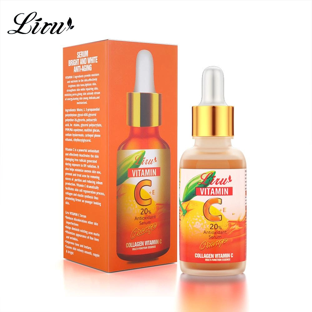 Liru Vitamin C Gesichtsaufhellung reduziert Melanin hellt Serum Hautpflege Essenz