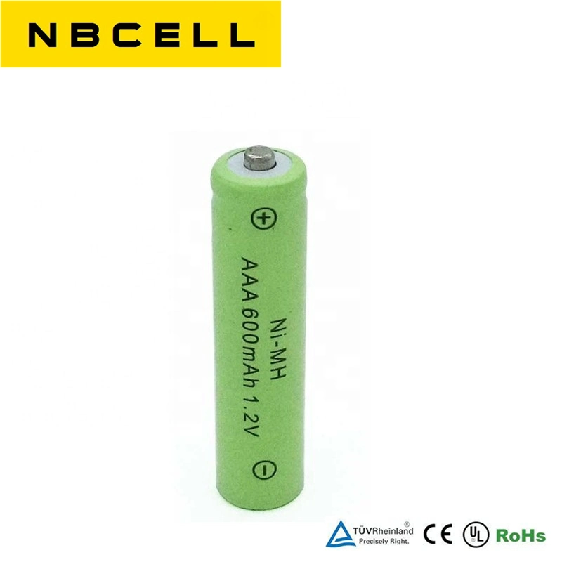 AAA NiMH de 600mAh 1.2V batería recargable de Ni-MH