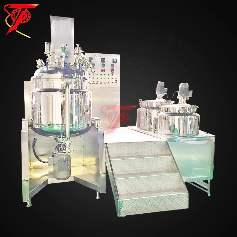 200L Hot Sale High Shear Homogenizer Cosmetic Cream Mixer Vacuum Emulsifying Wax Cosmetics Making Machine for Lotion Emulsifier