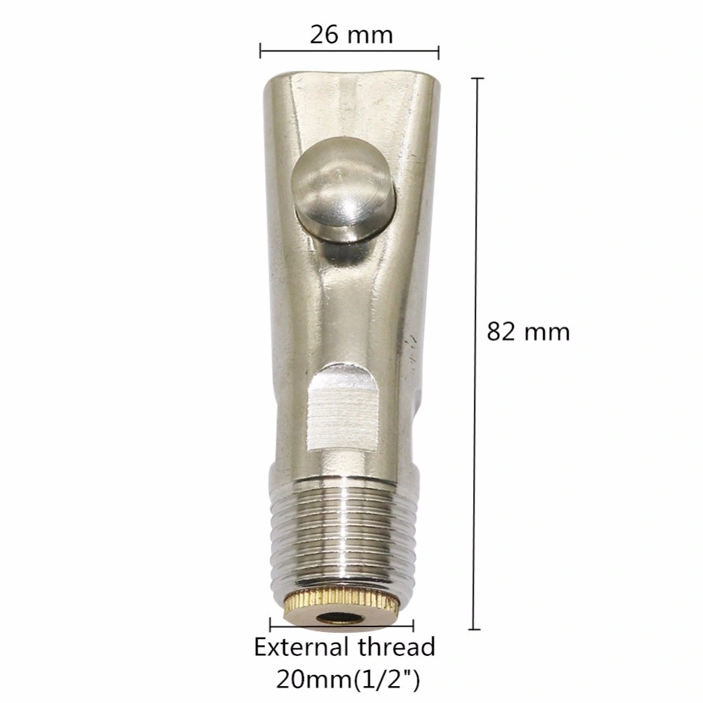 2pcs ganado el equipo de 20 mm de rosca 1/2" de acero inoxidable de engrosamiento de la boquilla de porcino Porcino de beber agua de alimentación automática de herramientas