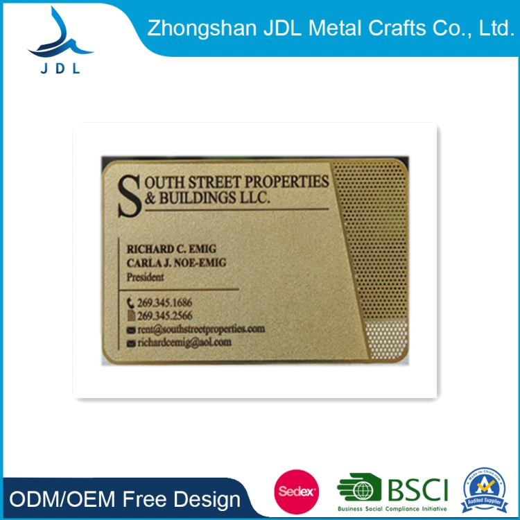 Stainless Steel Membership Loyalty Custom ID Hologram Hotel Keycard NFC EMV Chip Suppliers PVC Chip Embossing Metal Name Business Card