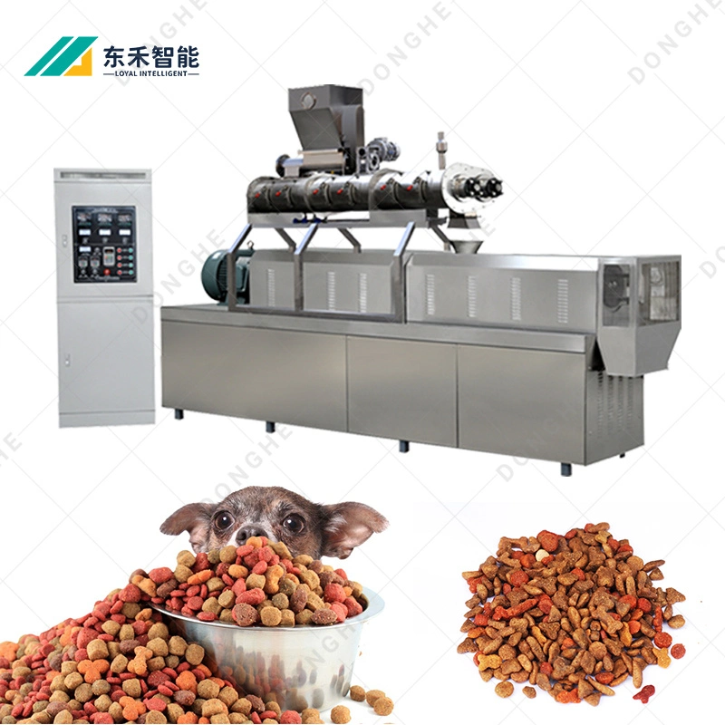 2023 El procesamiento de alimentos para mascotas automática máquina extrusora de hacer el equipo de fabricación de la línea de producción de plantas