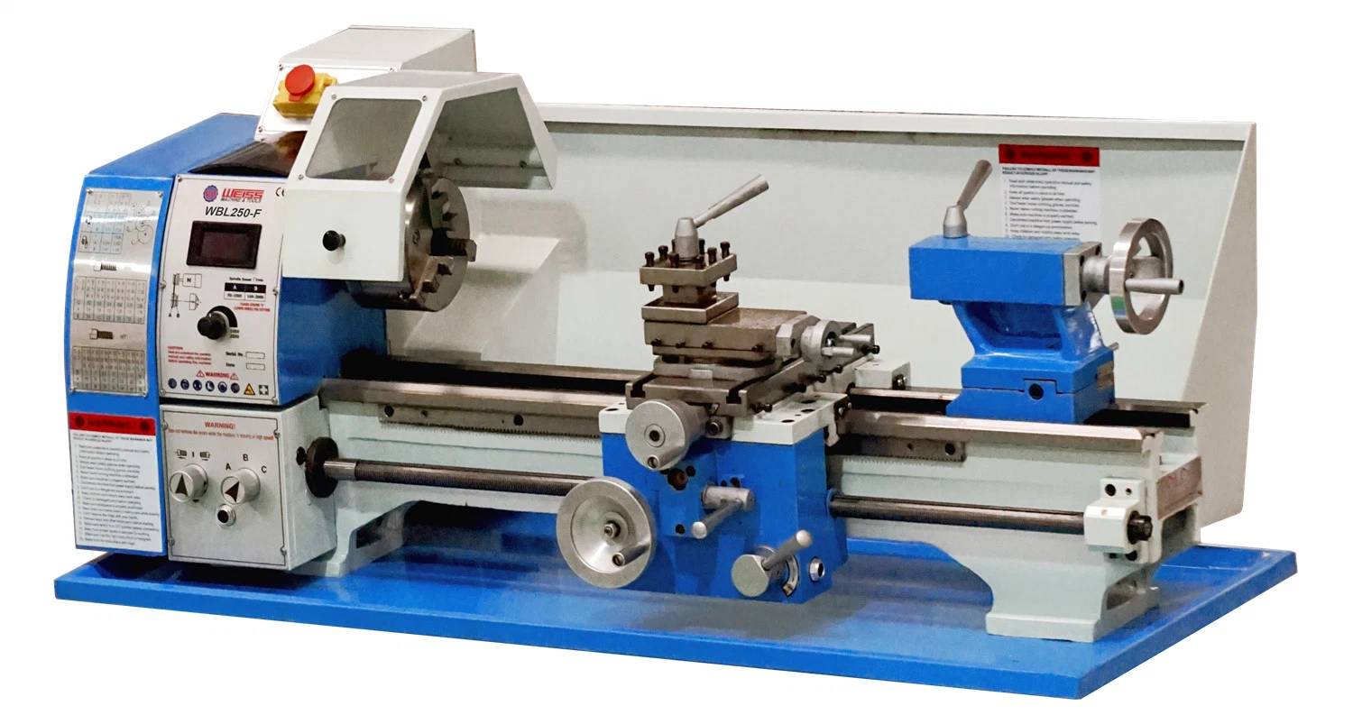 Weiss Wbl250f طويل العمر متغير السرعة Bench Lathe مع شعار مخصص