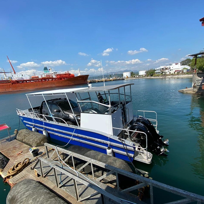 Certificação CE 10m Desembarque trabalho artesanal barco para retomar a transferência do carro