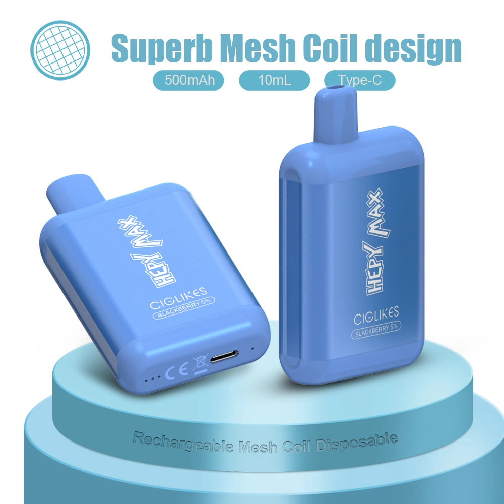 High Quality Hepy Max 3000 Puffs Mesh Coil Vape Disposable قطعة من قارب السحب Tpd بولندا فريتون elektronik سيغارا السعر E السجائر Tornado 7000