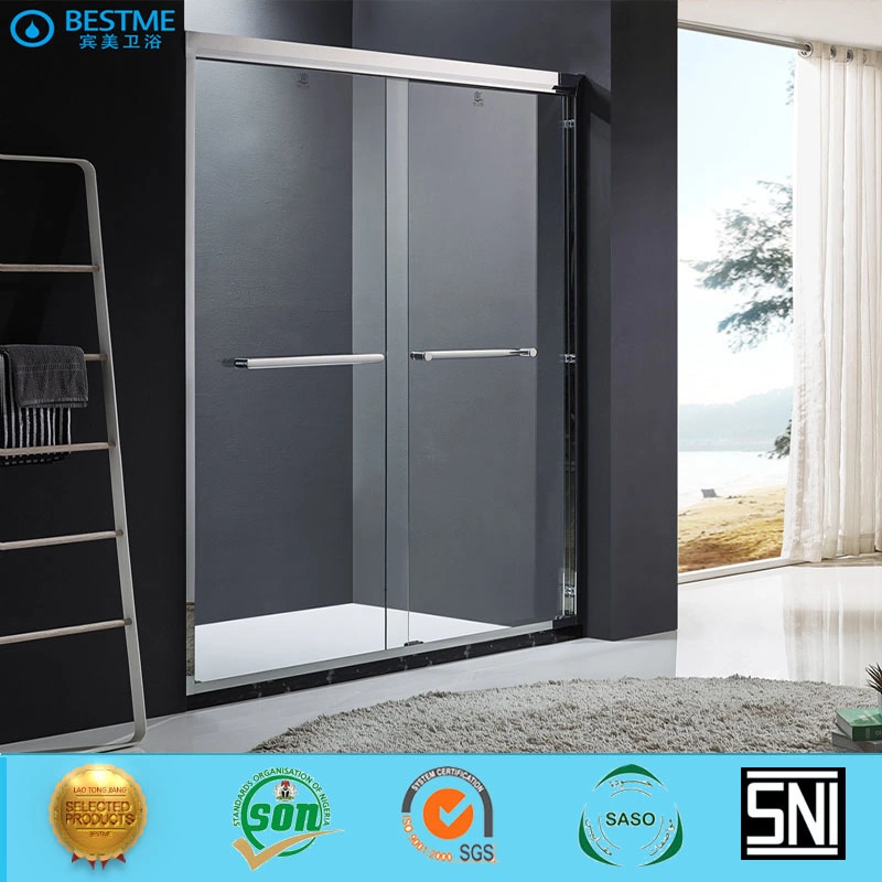 Two Sliding Door Stainless Steel Frame Sanitary Shower Door (BL-B0087-P)