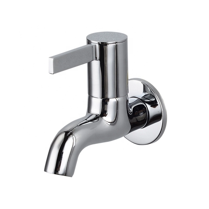 Direct Factory Sanitary Brass Bib Cock Polish Chrome Cold Water Bathroom Faucet Tap