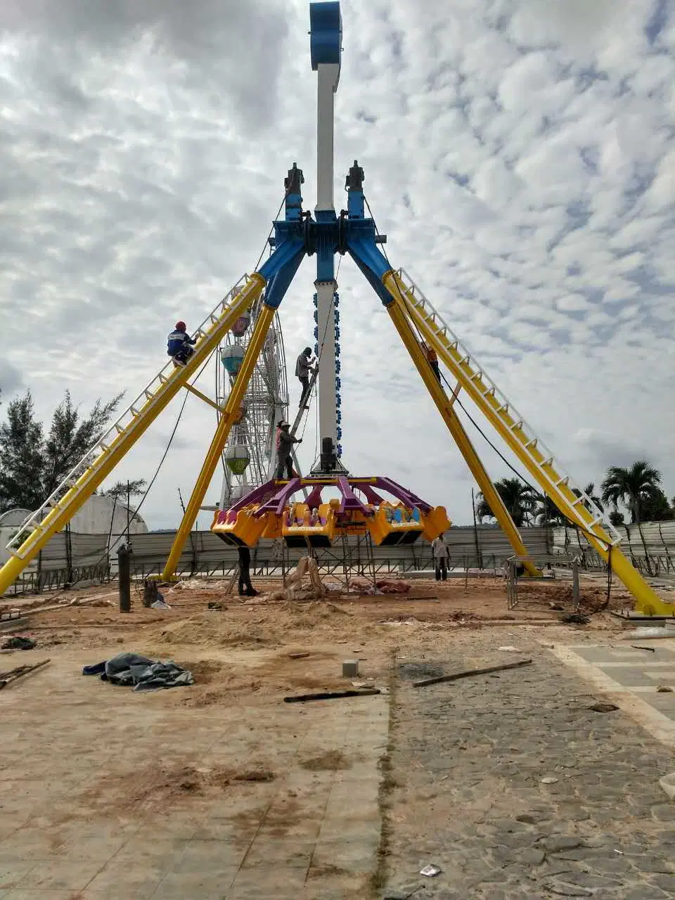 Parque infantil al aire libre 24 personas Flying Turtle Amusement Equipment