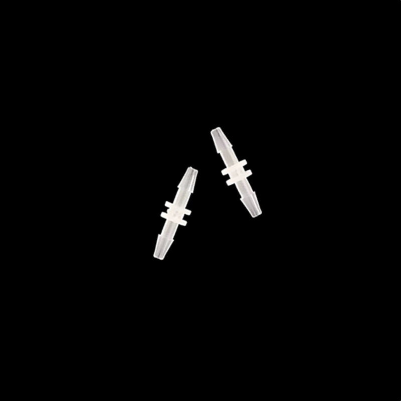 3/32" 2.4mm 2-Way in-Line Plastic Tube Connector Pipe Barb Fittings