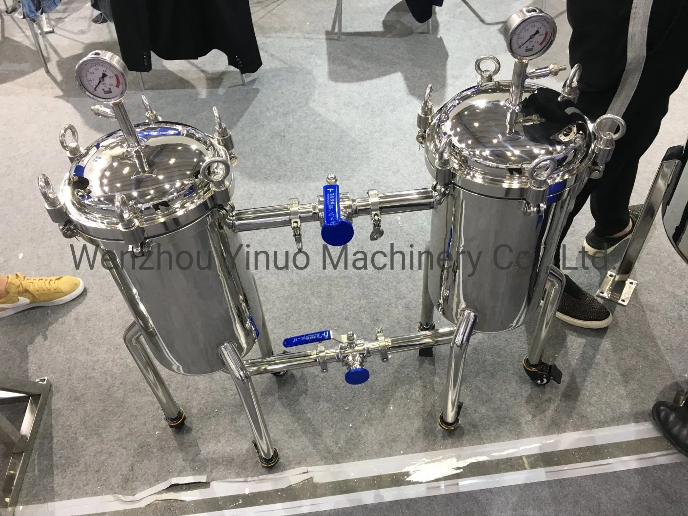 Customized SUS304/316L Industrial Stainless Steel Oil PP Water Duplex Filter