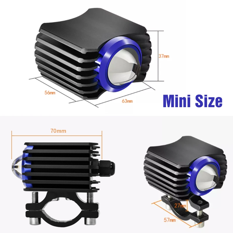 Raych U7 Dual Color LED Motorrad Scheinwerfer 20W 6000lm LED Motorrad-Scheinwerfer 9-80V-Kit