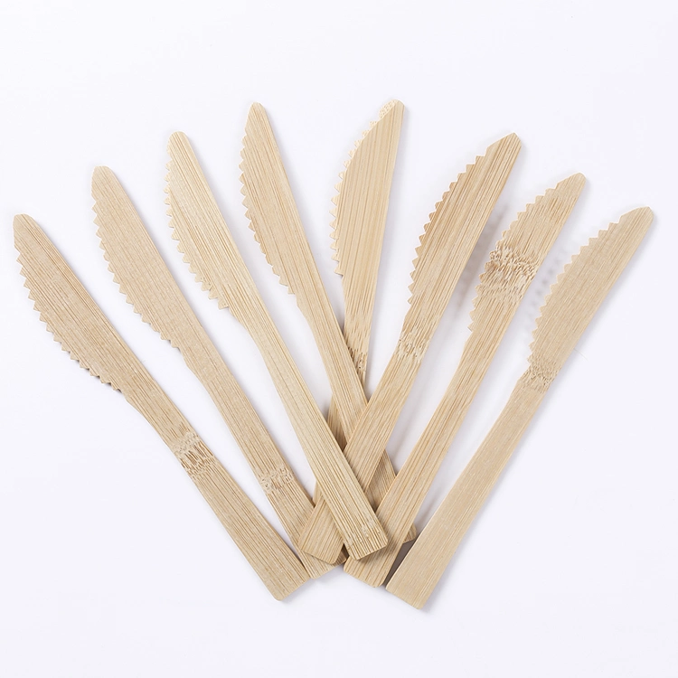 Eco Biodegradable Disposable Bamboo Cutlery Spoon/Fork and Knife