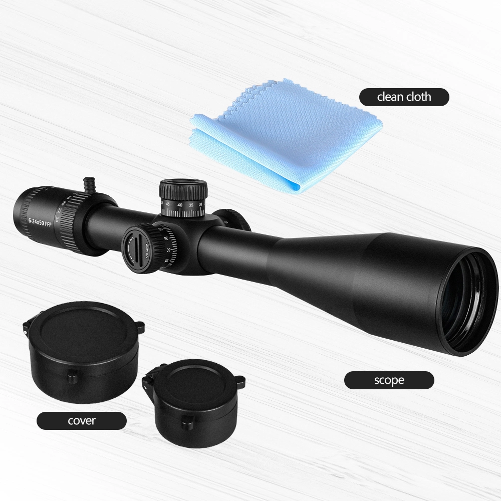 Spina Optics 6-24X50 Ffp Mighty Sight Excellent Clarity and Brightness 30mm Tube Hunting Scope