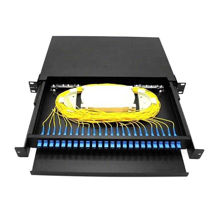 19 Inch 12 Core ODF Pull Type Optical Fiber Distribution Frame