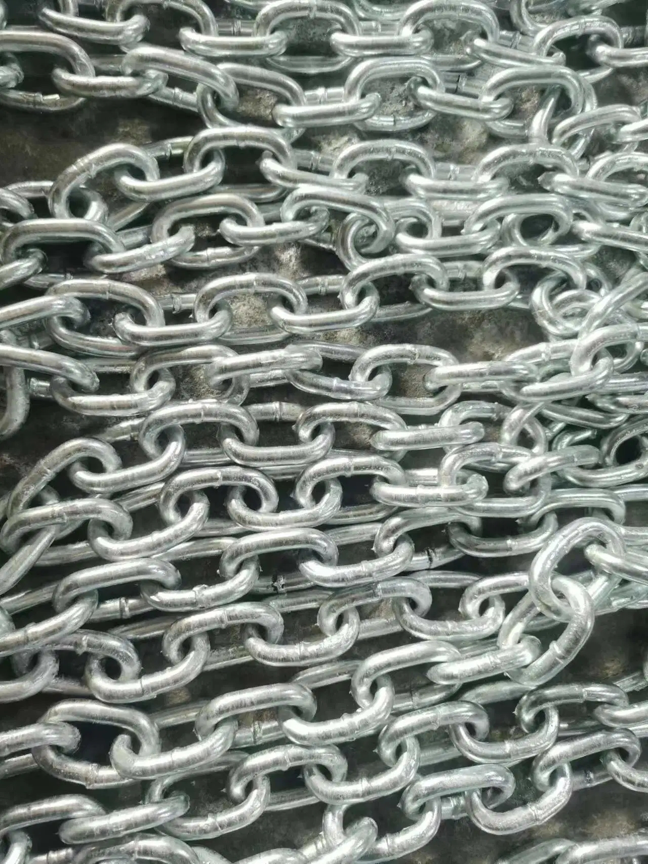 30 Years Chain Factory G80 Lashing Chain Hot DIP Galvanized 13*82/13*80/14*80mm 20mn2 Container Lashing, Port Dock Cargo Transport