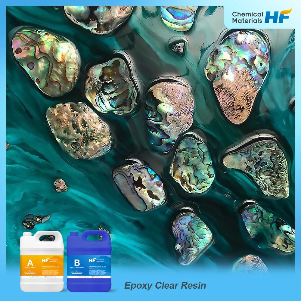 Resin Epoxy Kit Pure Crystal Liquid Glass Epoxy Resin Color Glue on Crystal