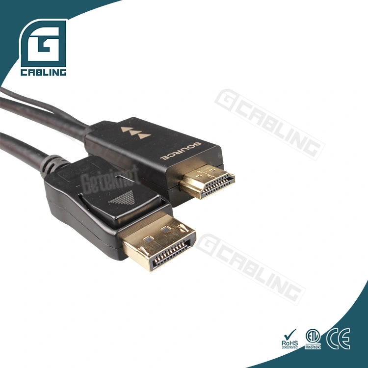 Os conectores banhados a ouro Gcabling alta satisfação 2m 5m para HDMI cabo DP 4K Male-Male cabos HDMI