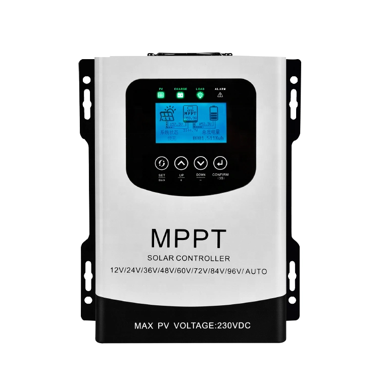 MPPT Controlador de carga Solar Panel LCD celda solar cargador de auto regulador MPPT 60 A 30 A 40 A 100 a 120 A 12V/24V/36V/48V Auto adaptar