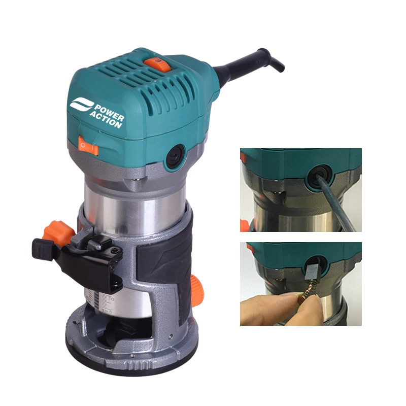 Electric Modular Trimmer Hollowing Trimming Slotting Carving Wood Router Machine