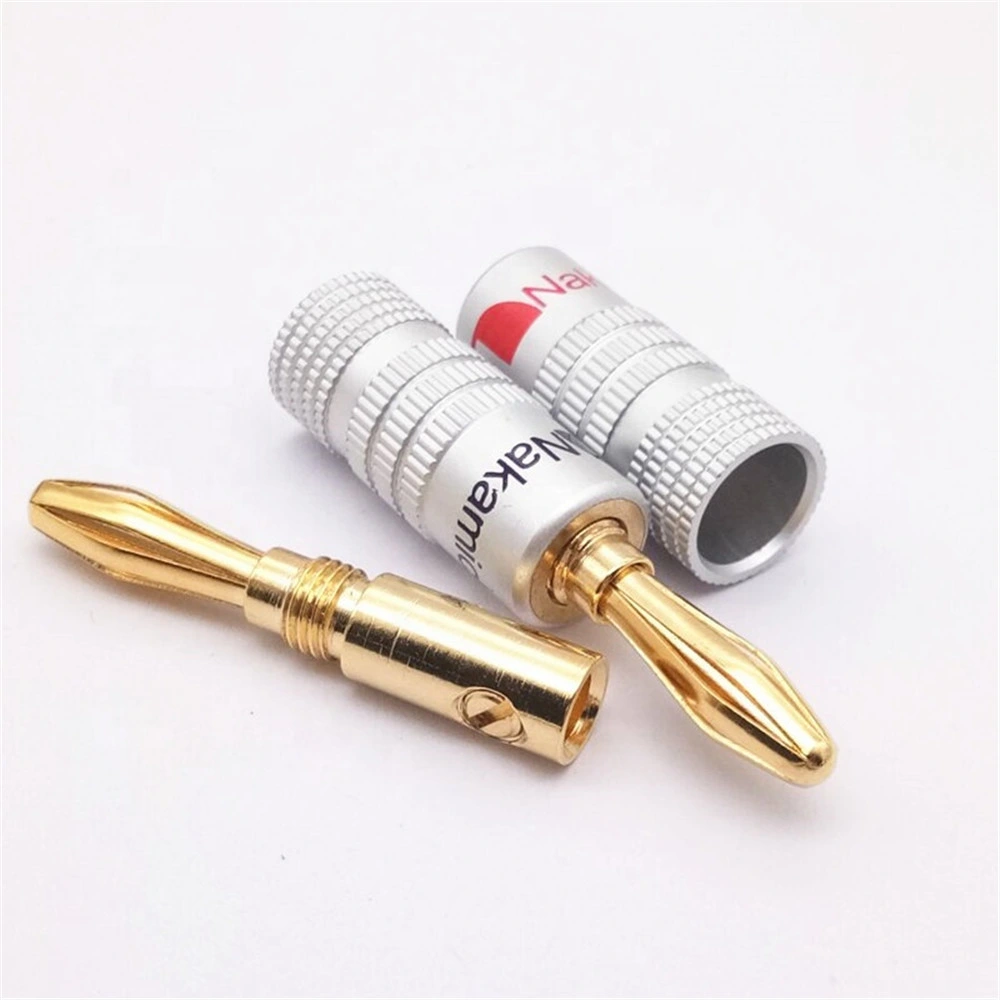 High quality/High cost performance  Straight 4mm Banana Plug Audio Connector