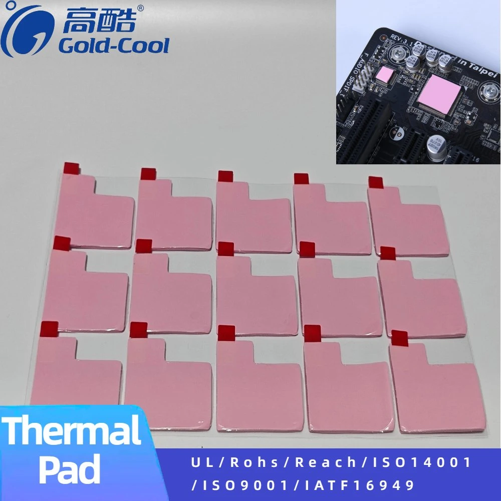 Customize Self-Adhesive Silicone Sheet CPU Cooling Chip IC Display Card Cooling Pad