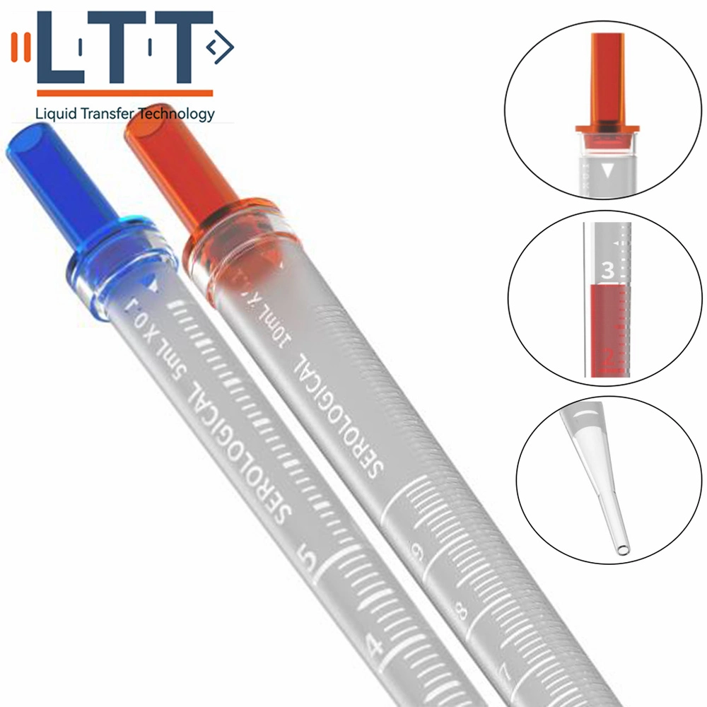 Accurate Dnase-Free Sterile Plastic Individually-Wrapped Precise Transparent Clear Marker10ml Serological Pipettes