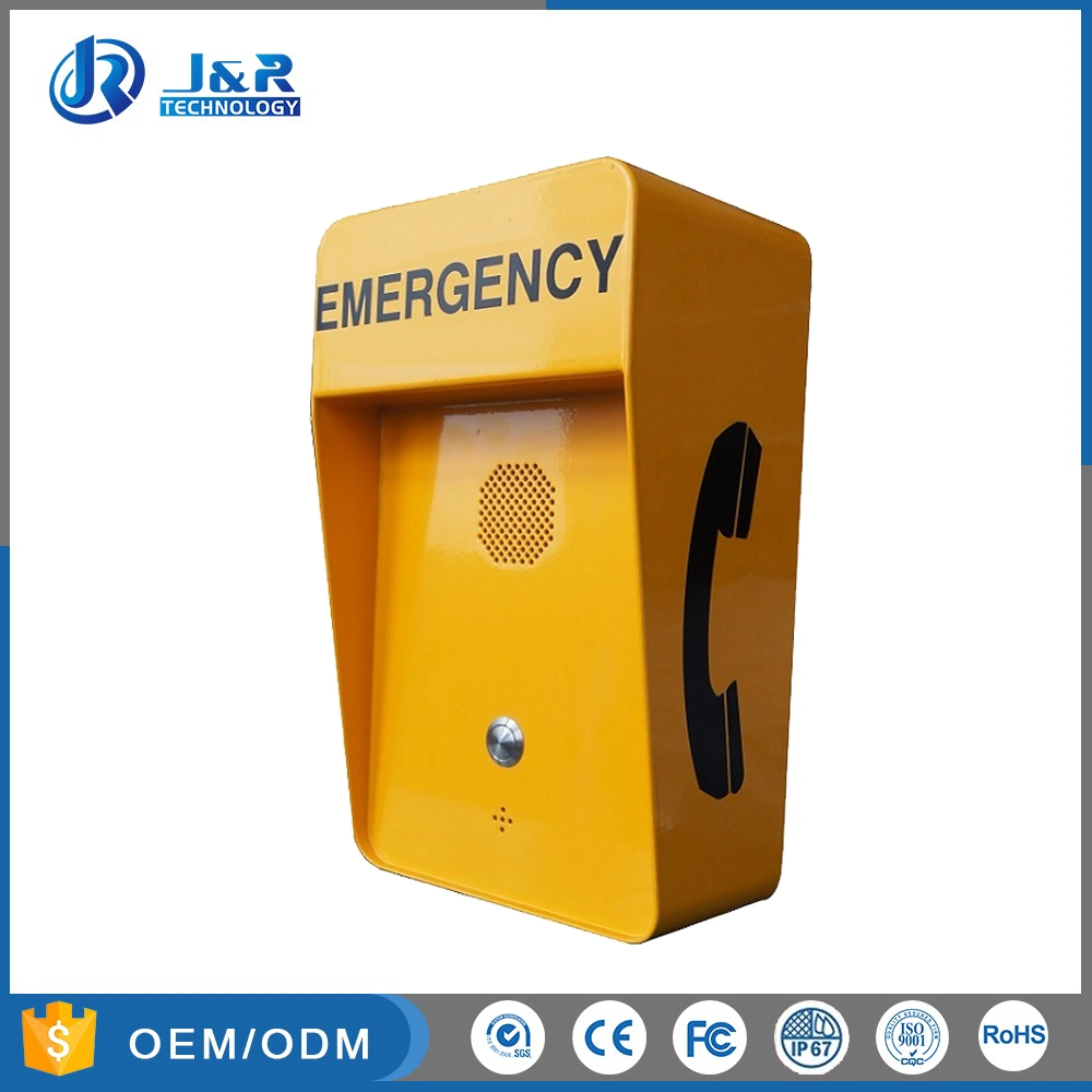 Outdoor Emergency Telephone, Vandal Resistant GSM/3G Emergency Call Box for Tollway