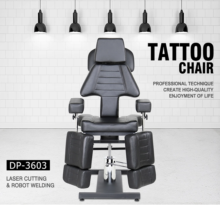 Hydraulic Tattoo Chair Tattoo Bed Furniture Tattoo Massage Chair with 3 Patents