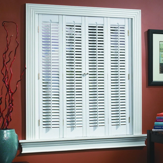 Indoor Decor PVC and Wood Window Shutter