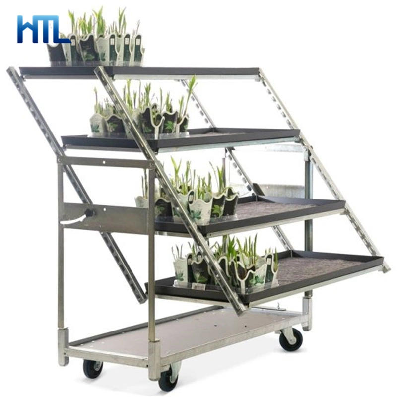 Metal Hot DIP Galvanized Nursery Transport Storage Danish Display Trollies