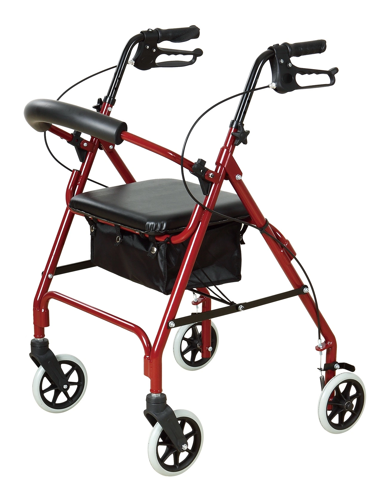 Rehabilitación caminando Compras Rollator Walker con asiento para ancianos