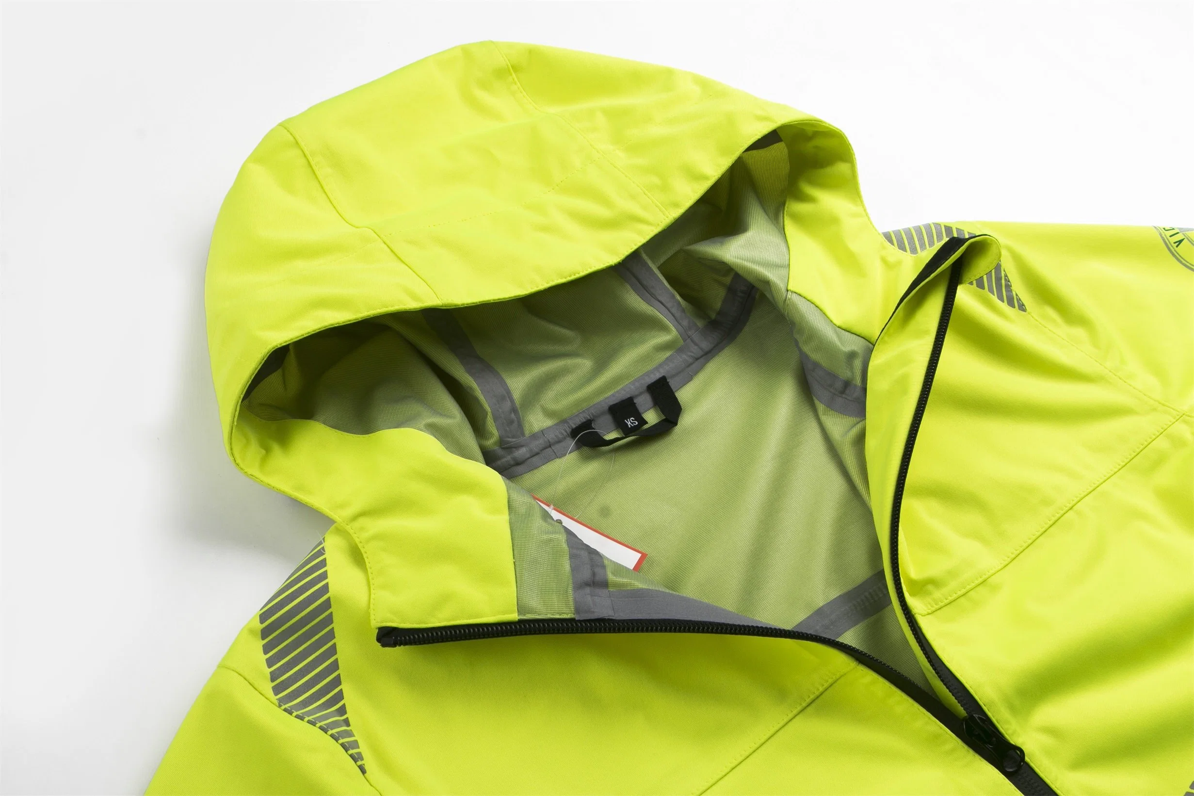 Los hombres Wholesales Hi Vis chaqueta impermeable anorak reflectante de alta en el exterior de invierno Ropa de trabajo Ropa de seguridad