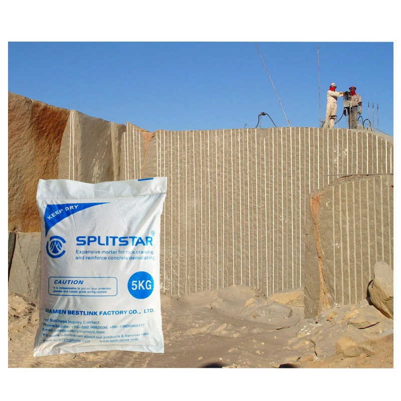 Non-Explosive Expansive Mortar Demolition Chemicals for Construction and Quarry